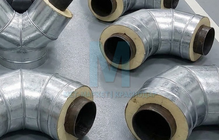 Отвод водогазопроводный в изоляции